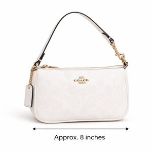 Coach Ivory Mini Shoulder Bag with Gold Hardware
